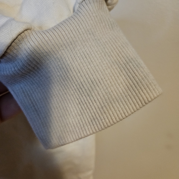 Baja East Sweatpants Joggers Pale Yellow Green Gray Tie Waist Size 0 Athleisure - Picture 7 of 15